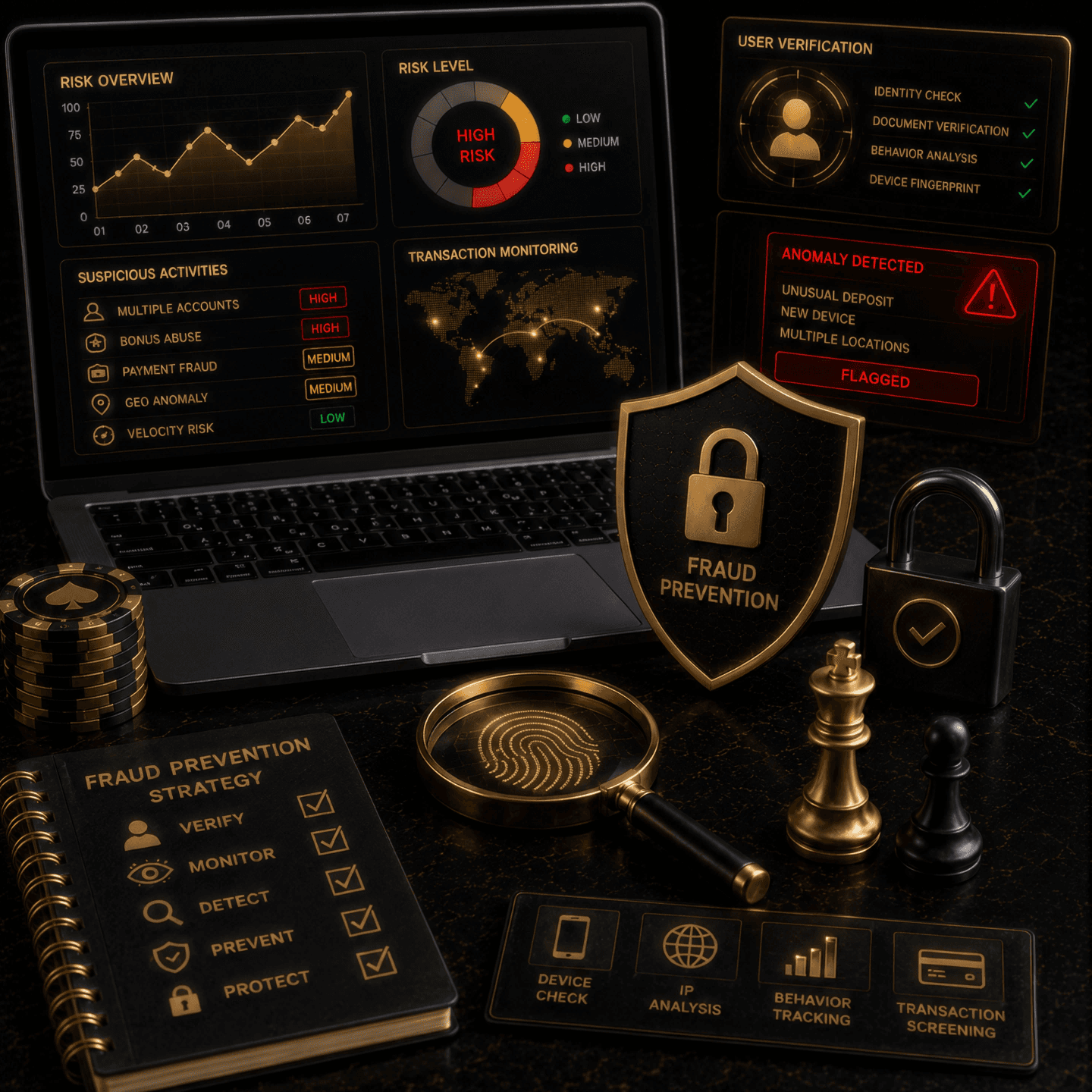 Fraud Prevention Strategies — Casino in a Box knowledge guide illustration about Fraud Prevention Strategies