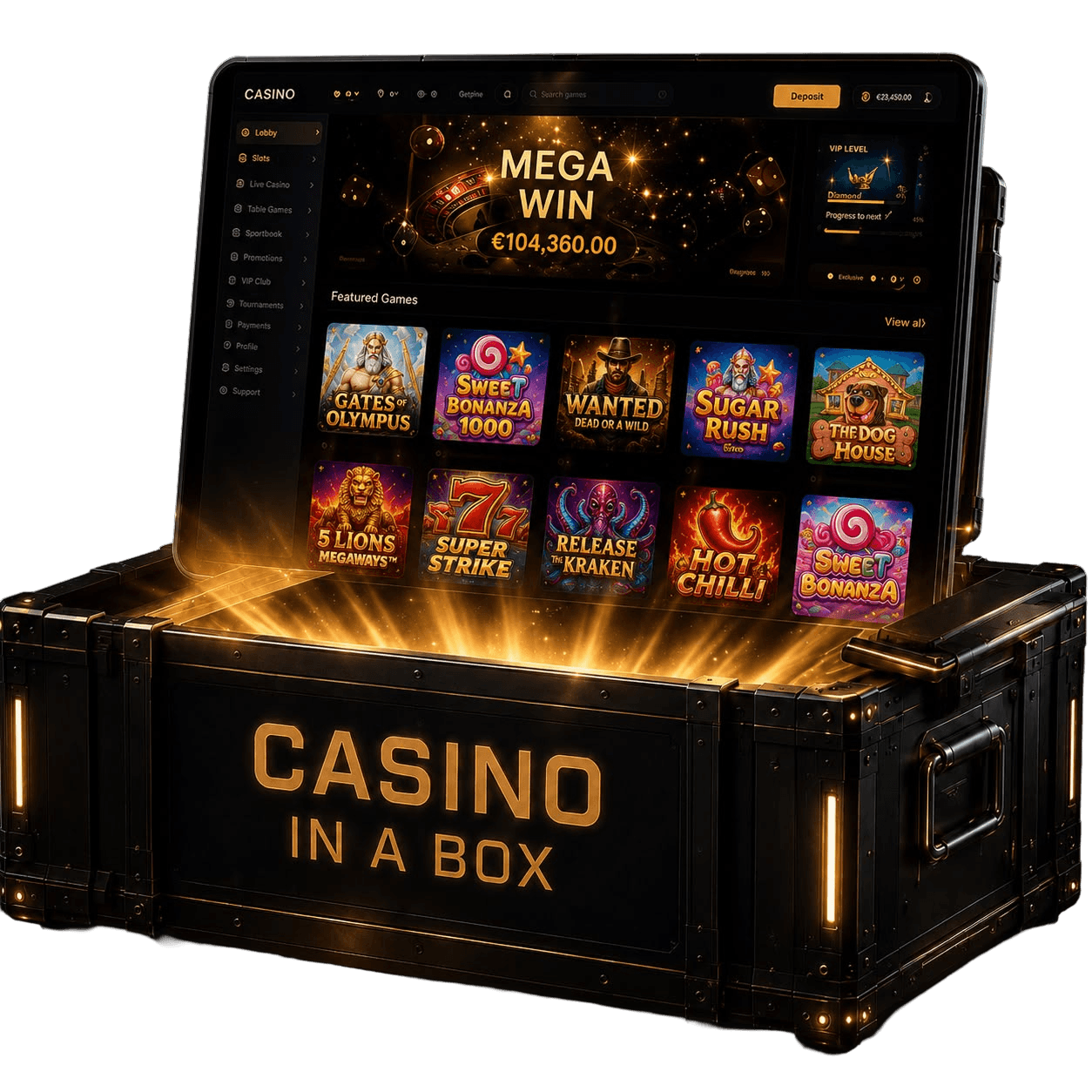 Premium Casino in a Box platform presentation