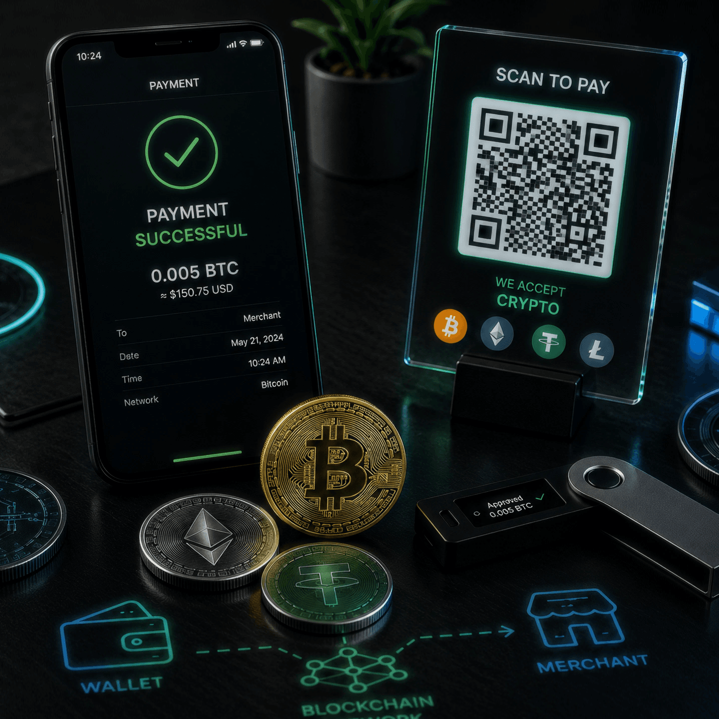 Crypto Payments Explained — Casino in a Box knowledge guide illustration about Crypto Payments Explained